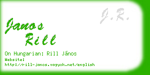 janos rill business card