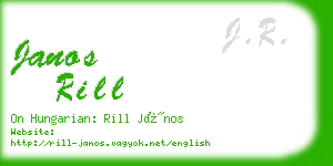 janos rill business card